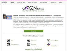 Tablet Screenshot of jargonsoft.com